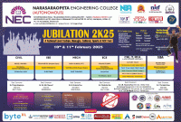 JUBILATION 2K25 Techno Cultural Sport Event Poster